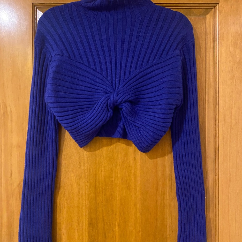Blue LeLe cropped sweater. Super soft!